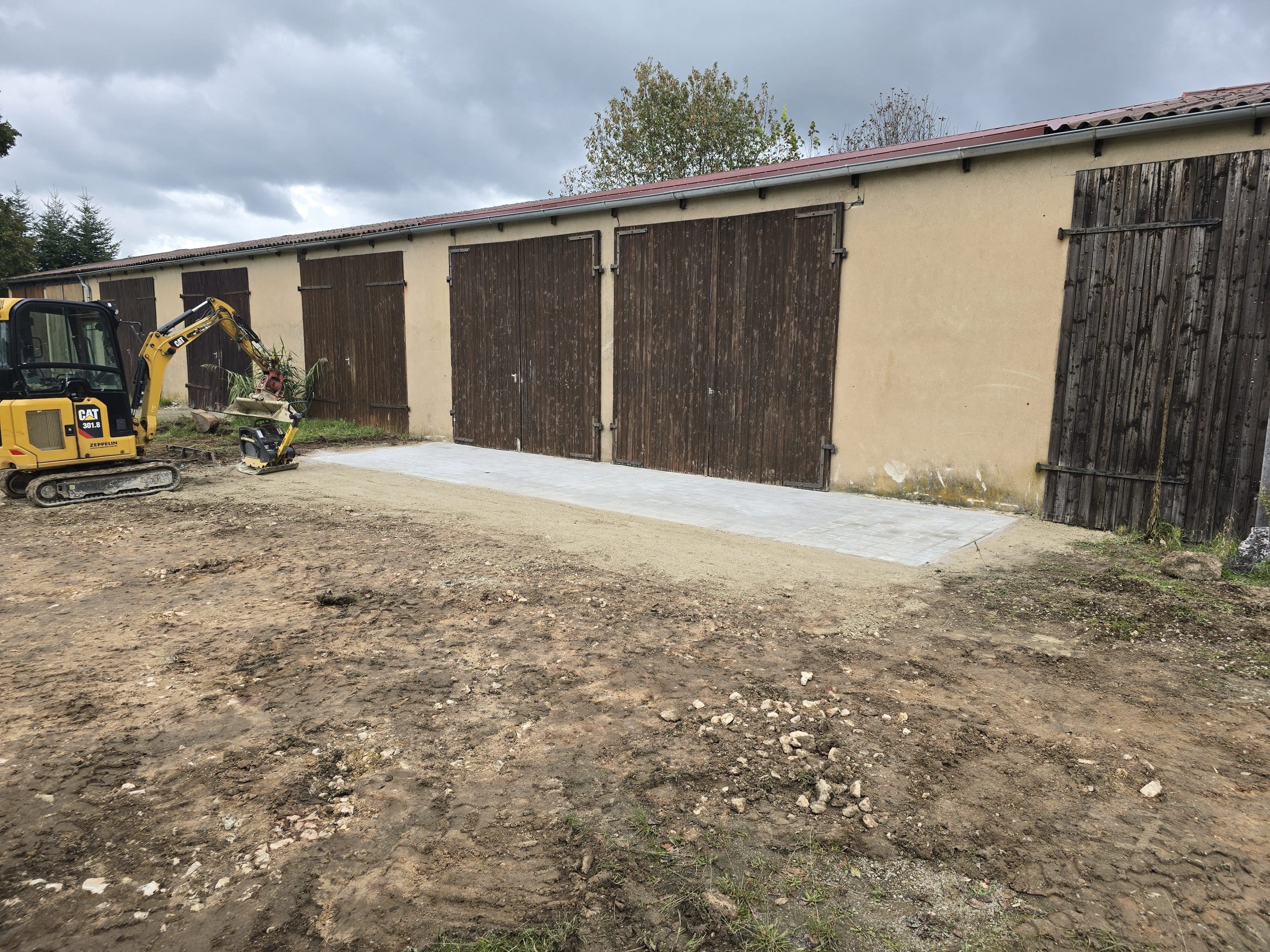 Nachher befestigte Fläche