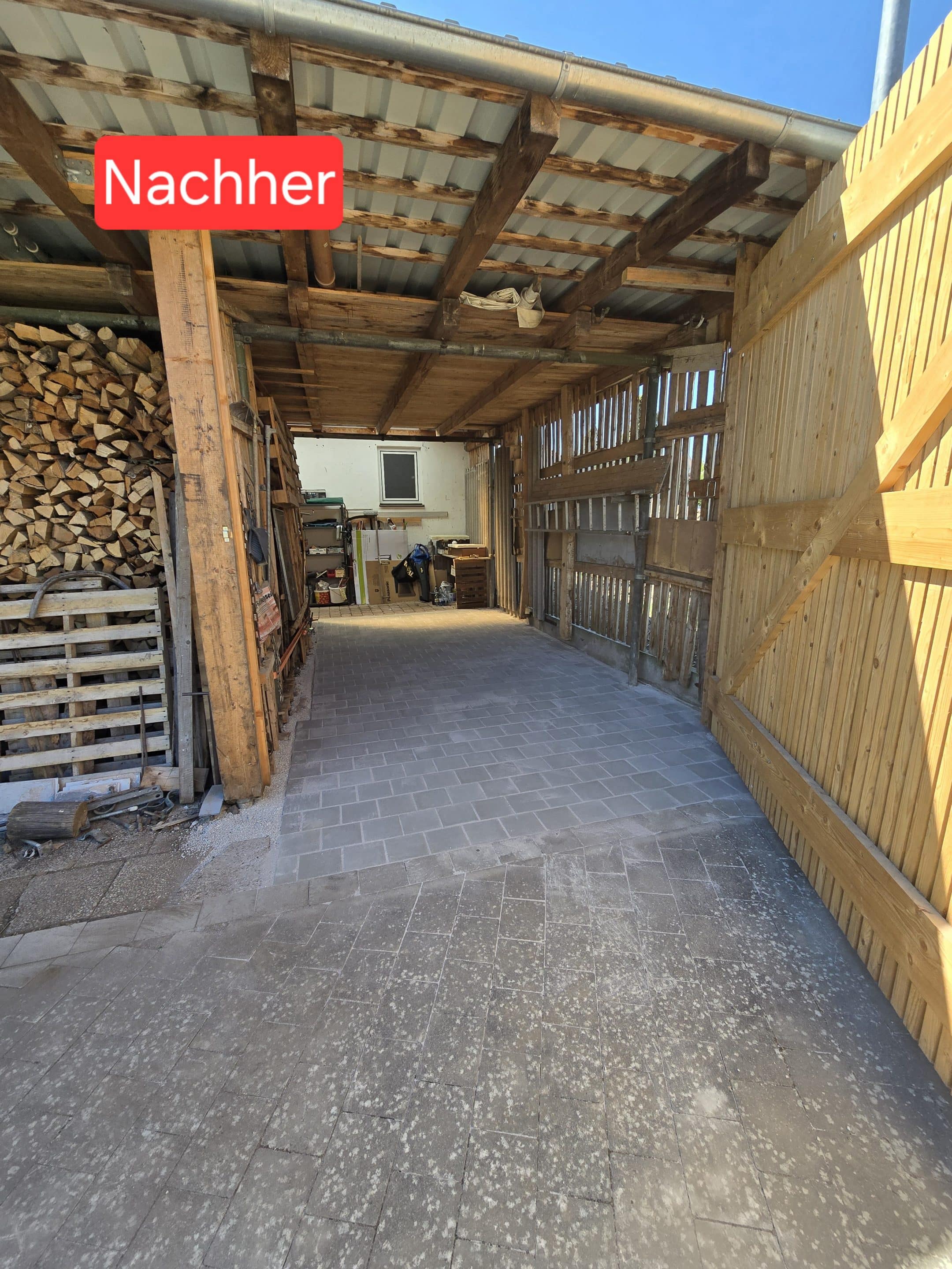 Nachher Pflasterarbeit