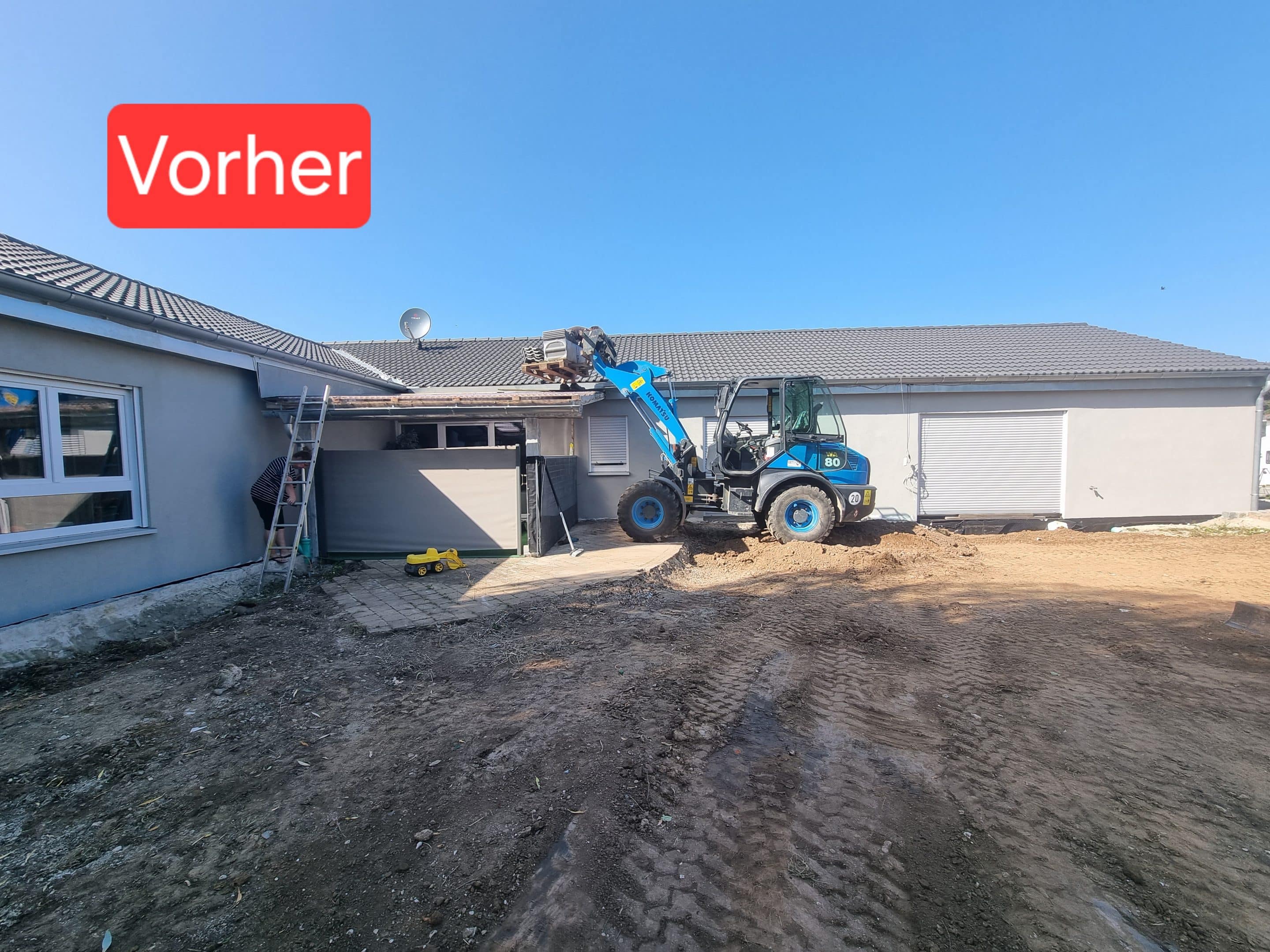 Vorher eigener Garten