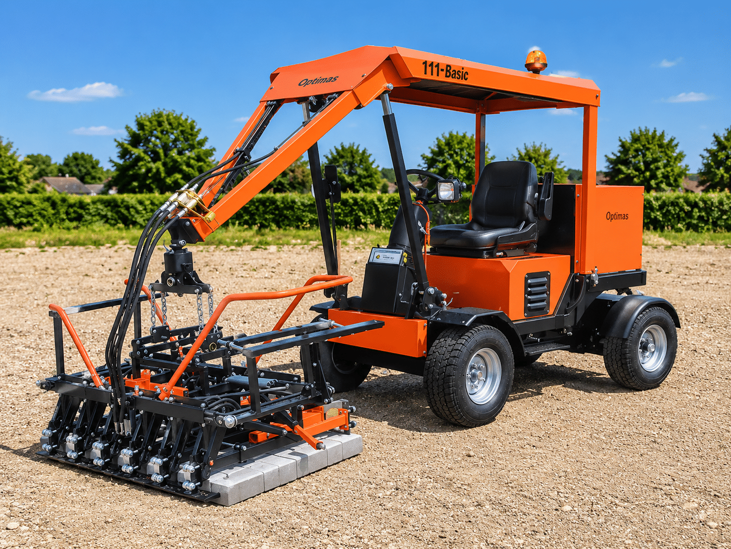 Optimas Pflasterverlegemaschine
